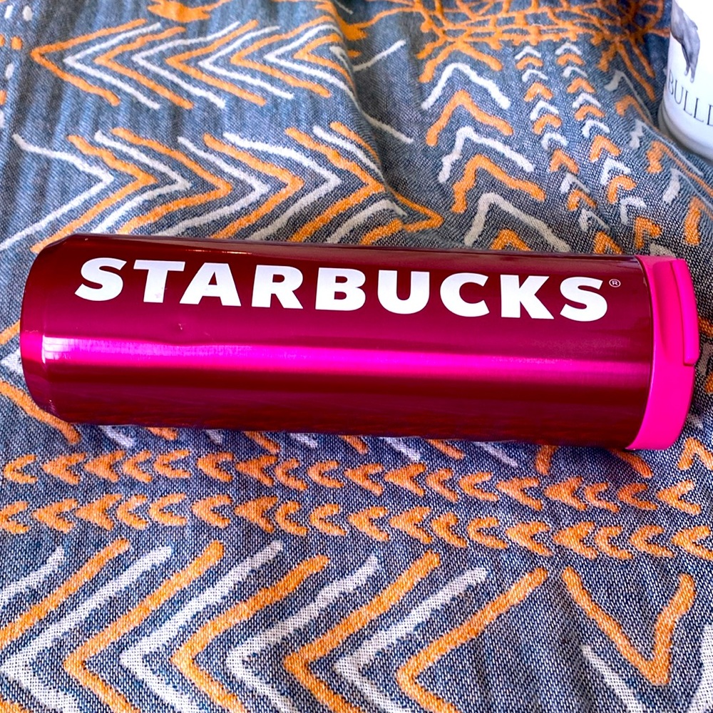 NEW Starbucks Tumbler 16 oz cold-hot metal. NWT!  Orig price $29.95. Hot pink.